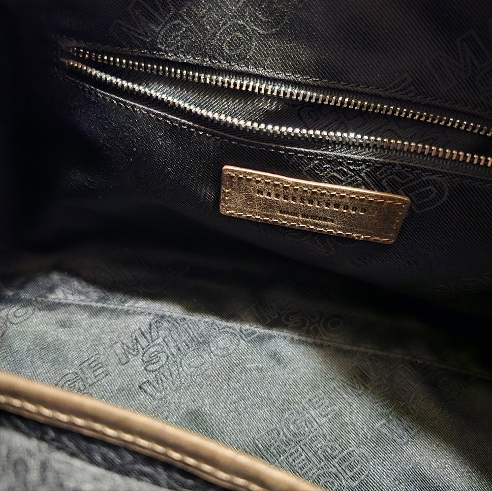 Marge Sherwood Nubuck Dumpling Tote In Chestnut - Picture 7 of 10